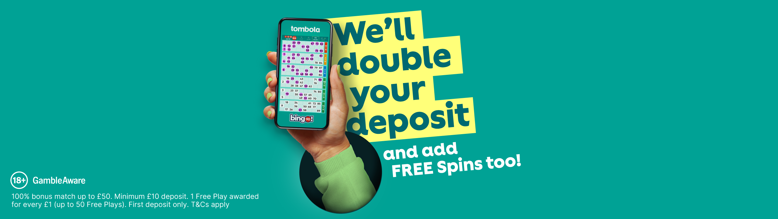 We'll double your deposit