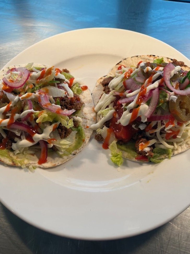 Spicy Beef Tostadas